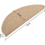  Samoljepljivi otirači za stepenice 15kom 65x21x4cm boja pijeska | shoptok.hr