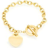 Narukvica Elegant Heart - Zlatna KP28712 | Shoptok.si