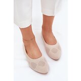 Boto Fabric Women's Ballet Flats Beige Zelira | shoptok.hr