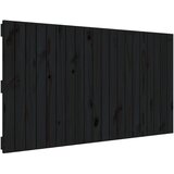 Maison Chic stensko posteljno vzglavje - vzglavna omarica - nočna omarica črno 127,5x3x60 cm trdna borovina, (21706605) Cene