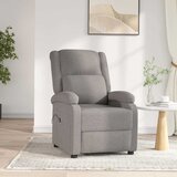  Električni naslonjač od tkanine smeđesivi | shoptok.hr