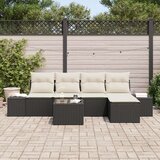 vidaXL 5-dijelni vrtni set sofa s jastučićima smeđi poli ratan | shoptok.hr