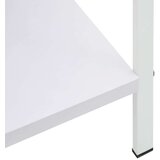 vidaXL Knjižna polica 4-nadstropna bela 60x27,6x124,5 cm iverna pl. | Shoptok.si