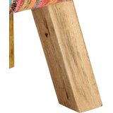  Višebojna klupa 160 cm od tkanine Chindi i masivnog drva manga | shoptok.hr