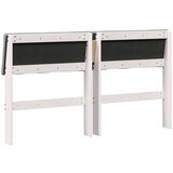 vidaXL Tapecirano vzglavje Svetlo siva 140 cm Masivno borovo les | Shoptok.si