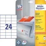 Avery Zweckform Univerzalne etikete 70 x 36 mm,25/1 Cene