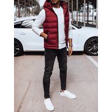 DStreet Men's quilted vest with hood red Cijene