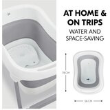 Hauck sklopiva kadica Wash N Fold L White/Stone | shoptok.hr