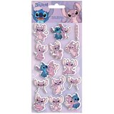 Luna Luna: Disney Stitch in Angel, komplet 3D penastih nalepk na listu 10 x 22 cm Cene