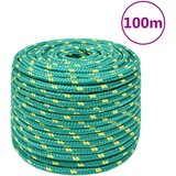 vidaXL Vrv za čoln zelena 12 mm 100 m polipropilen Cene