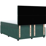  Box spring postelja z vzmetnico temno zelena 140x200 cm žamet, (21306932) | Shoptok.si