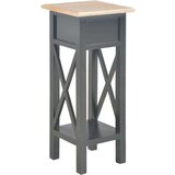 vidaXL Stranska mizica iz lesa 27x27x65,5 cm črna | Shoptok.si