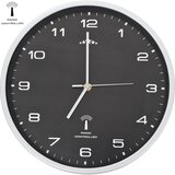  Radijski upravljan zidni sat s kvarcnim mehanizmom 31 cm crni | shoptok.hr