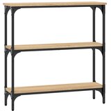  Konzolni stolić Sonoma hrast 75x22,5x75 cm Konstruirano drvo Smeđa | Shoptok.si