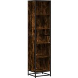 Maison Chic Knjižna omara - Knjižni regal dimljeni hrast 40x35x170,5 cm inženirski les, (21726389) | Shoptok.si