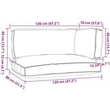 vidaXL Set Jastučića za Palete Set od 3 Bež Poliester Srednja Veličina | shoptok.hr