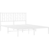 vidaXL Metalni okvir za krevet s uzglavljem bijeli 140 x 200 cm | shoptok.hr