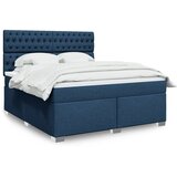  Krevet s oprugama i madracem plavi 180x200 cm od tkanine | shoptok.hr