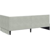  Kutni okvir kreveta Svijetlo siva 90 cm x 190 cm Baršun | shoptok.hr