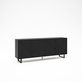 Marckeric Crna komoda 201x80x40 cm Peta – | shoptok.hr