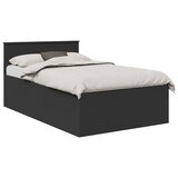  Krevetna konstrukcija Crna 135 x 190 cm Konstruirano drvo | shoptok.hr
