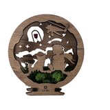  Li-Go 23634/DUB2 - LED stona dekoracija, prigušiva LED/12W/230V 20x22 cm hrast | Eponuda.com