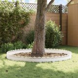 vidaXL Rubnjaci za travnjak 20 pcs Bijelo 103 x 0,05 x 22 cm Čelik | shoptok.hr