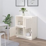  Komoda bijela 74 x 35 x 80 cm od masivne borovine | shoptok.hr