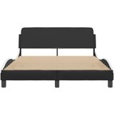  Okvir za krevet Dover crno-bijeli 120x200 cm umjetna koža | shoptok.hr