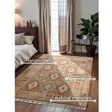 Hanse Home Svetlo modra/bež obojestranska ročno tkana volnena preproga 200x290 cm Kamal Dune – Nouristan | Shoptok.si