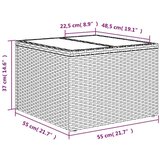 Vrtna sedežna garnitura 11-delna z blazinami črn poli ratan, (21093429) | Shoptok.si