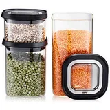 12807 Rectangular Set 1.4 L Black, Transparent 3 pc(s)