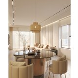  MAXLIGHT P0586 - Visilica na sajli LABRIZ 1xE27/15W/230V prečnik 35 cm bež | Eponuda.com