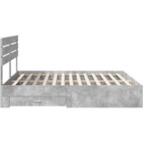  Krevetna konstrukcija s ladicama Betonski sivi 180 x 200 cm | Shoptok.si