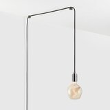 Tala Crna/u sjajno srebrnoj boji viseća svjetiljka ø 4 cm Plug & Play – | shoptok.hr