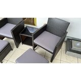 Vrt > Pohištvo za vrt 5-delna garnitura pohištva iz ratana, pohištvo za na teraso, sedežna garnitura, rjava + siva | Shoptok.si