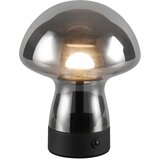  Siva LED namizna svetilka s steklenim senčilom (višina 18 cm) Dooley – | Shoptok.si