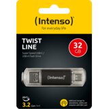 Intenso USB Flash drive 32GB, USB 3.2, USB-C, USB-A, Twist Line - USB3.2-32GB/Twist Line | shoptok.hr