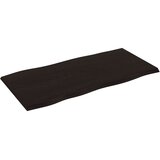 Stolna ploča tamnosmeđa 100x50x2 cm obrađena masivna hrastovina | Eponuda.com
