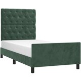  Okvir za krevet s uzglavljem tamnozeleni 80x200 cm baršunasti | shoptok.hr