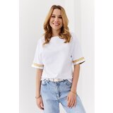 Fasardi Basic white cotton blouse Cene