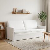 SOFA za 3 osobe Bijela 190 x 81 x 82 cm Tkanina Slike