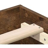 vidaXL Posteljni okvir brez vzmetnice hrast 140x190 cm inženirski les | Shoptok.si