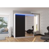 ADRK Klizni ormar s ogledalom VIKI 180 cm - BIJELA-CRNA | shoptok.hr