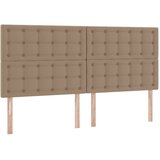  Krevet s prostorom za pohranu s LED-om Kapućino 200 x 200 cm | shoptok.hr