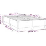  Okvir kreveta bez madraca tamnosmeđi 120 x 200 cm od tkanine | shoptok.hr