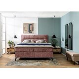 Esposa POSTELJA BOXSPRING 160 cm x 200 cm , tekstil vinsko rdeča | Shoptok.si