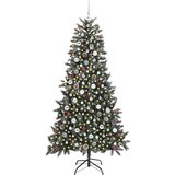 vidaXL Umestno božično drevo med 300 LED Zelena 114 x 114 x 210 cm | Shoptok.si
