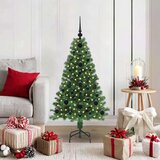 vidaXL Umestno božično drevo Zelena 120 cm PVC, jeklo in plastika | Shoptok.si