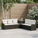  Set sofe 7 kom. Crna i krem-bijela 121 x 62 x 69 cm | Shoptok.si